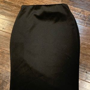 Black pencil skirt